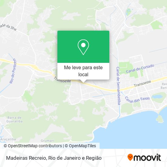 Madeiras Recreio mapa