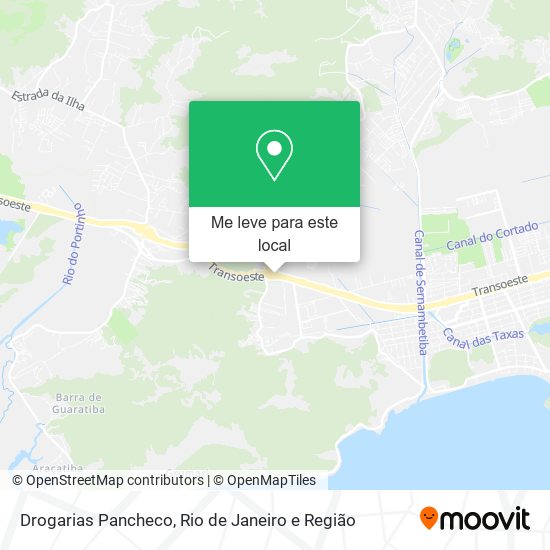 Drogarias Pancheco mapa