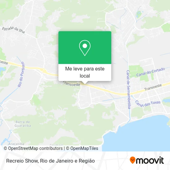 Recreio Show mapa