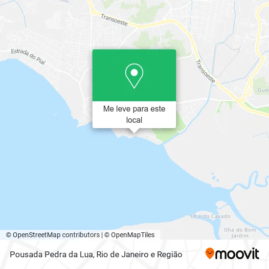 Pousada Pedra da Lua mapa