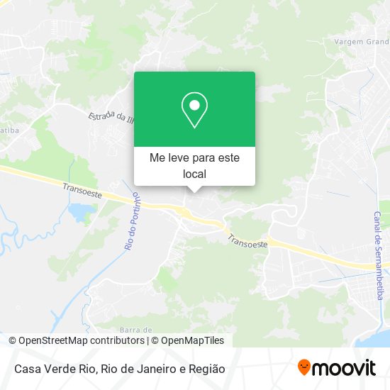 Casa Verde Rio mapa