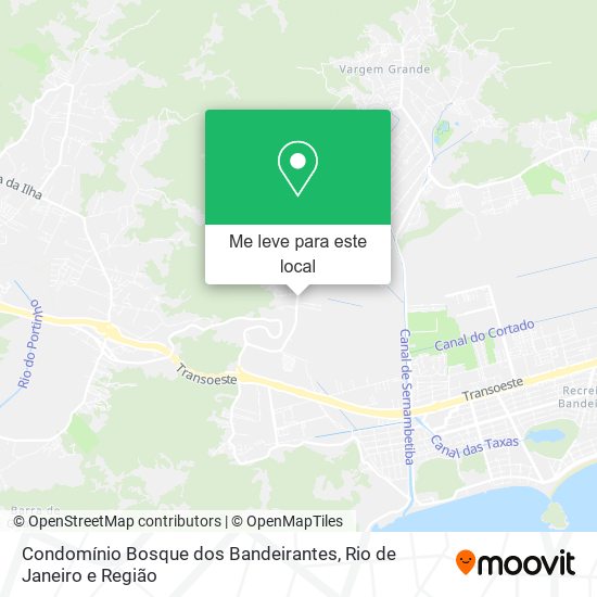 Condomínio Bosque dos Bandeirantes mapa