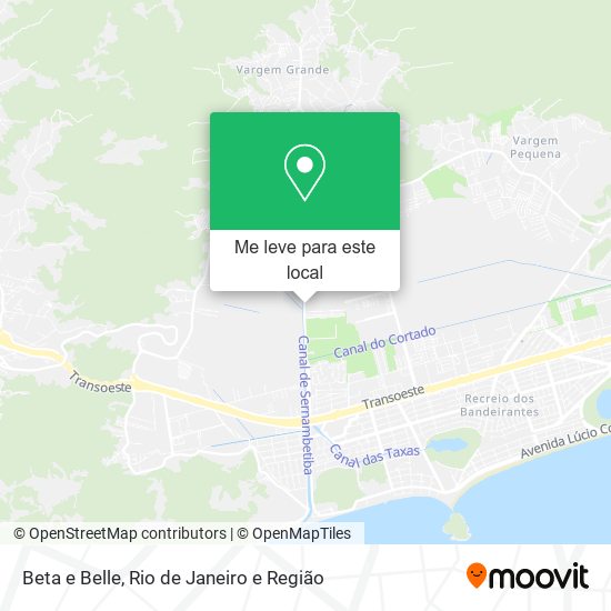 Beta e Belle mapa