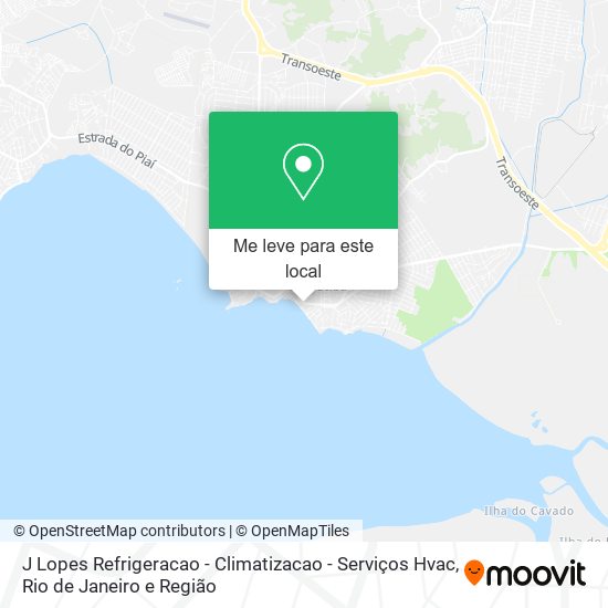 J Lopes Refrigeracao - Climatizacao - Serviços Hvac mapa