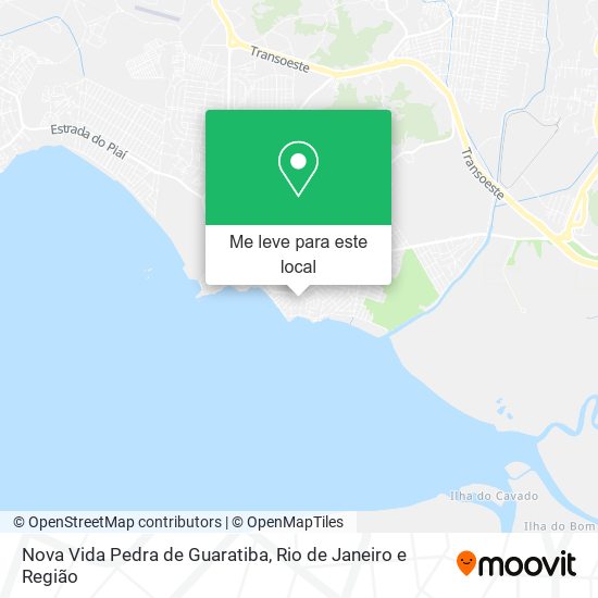 Nova Vida Pedra de Guaratiba mapa