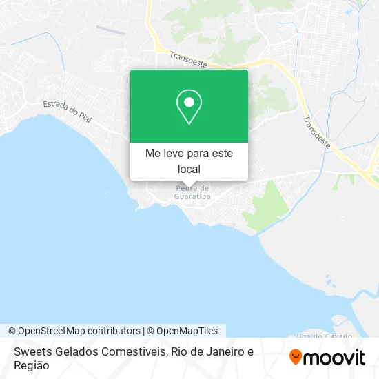 Sweets Gelados Comestiveis mapa