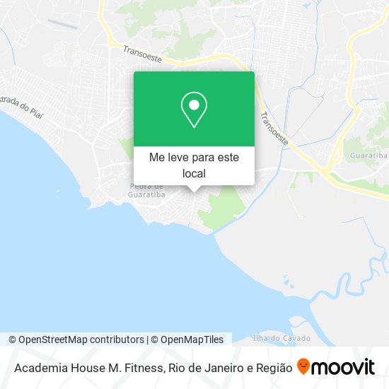 Academia House M. Fitness mapa