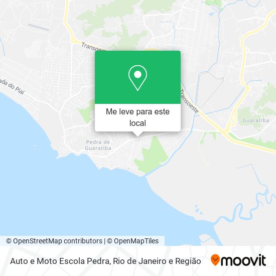 Auto e Moto Escola Pedra mapa