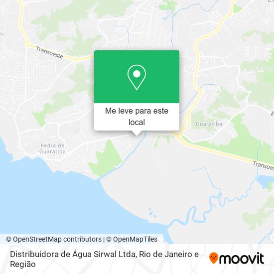 Distribuidora de Água Sirwal Ltda mapa
