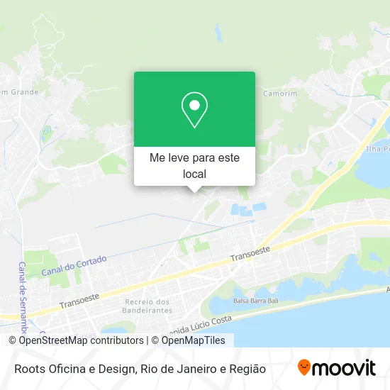 Roots Oficina e Design mapa