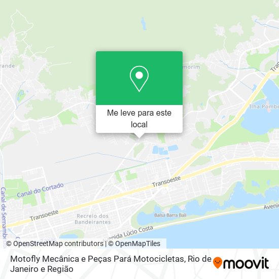 Motofly Mecânica e Peças Pará Motocicletas mapa
