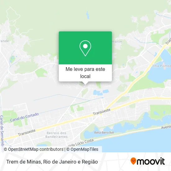 Trem de Minas mapa