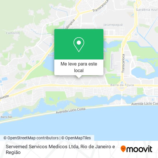 Servemed Servicos Medicos Ltda mapa