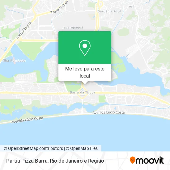 Partiu Pizza Barra mapa