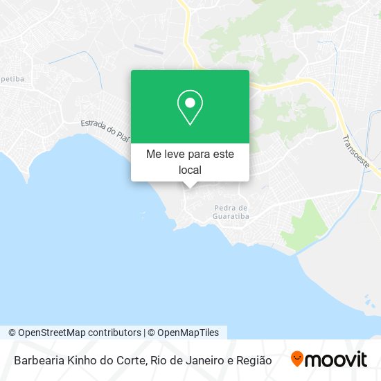Barbearia Kinho do Corte mapa