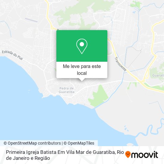 Primeira Igreja Batista Em Vila Mar de Guaratiba mapa