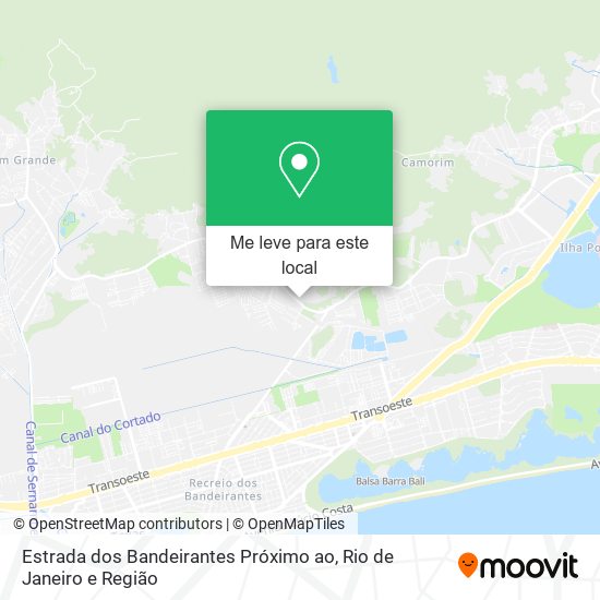 Estrada dos Bandeirantes Próximo ao mapa