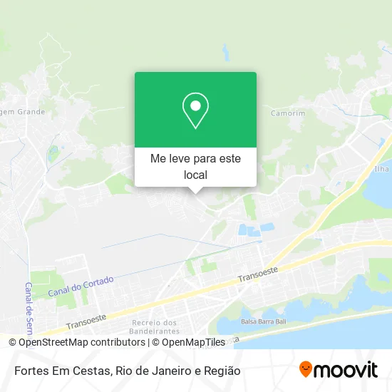 Fortes Em Cestas mapa
