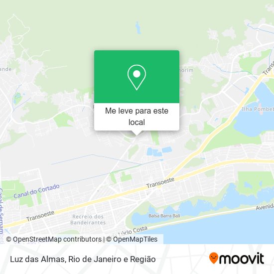 Luz das Almas mapa