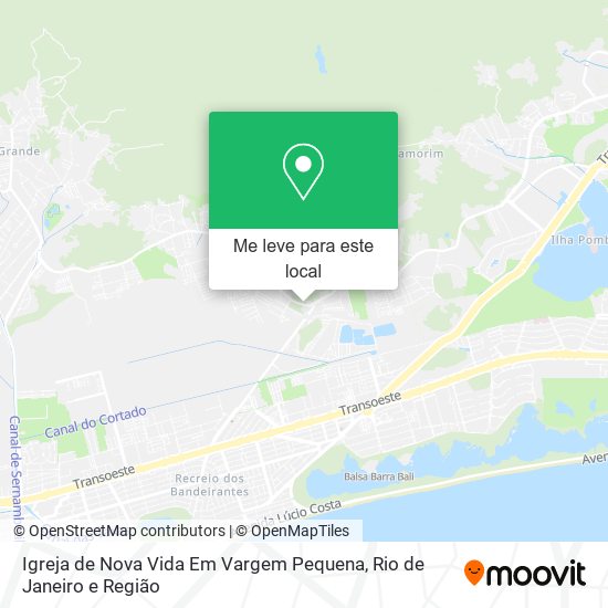 Igreja de Nova Vida Em Vargem Pequena mapa