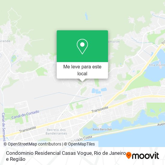 Condominio Residencial Casas Vogue mapa