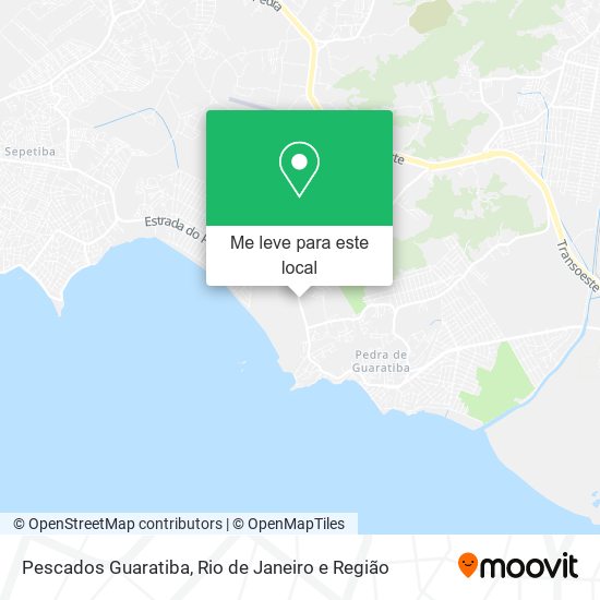 Pescados Guaratiba mapa