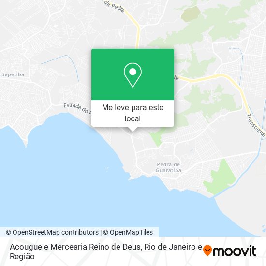 Acougue e Mercearia Reino de Deus mapa