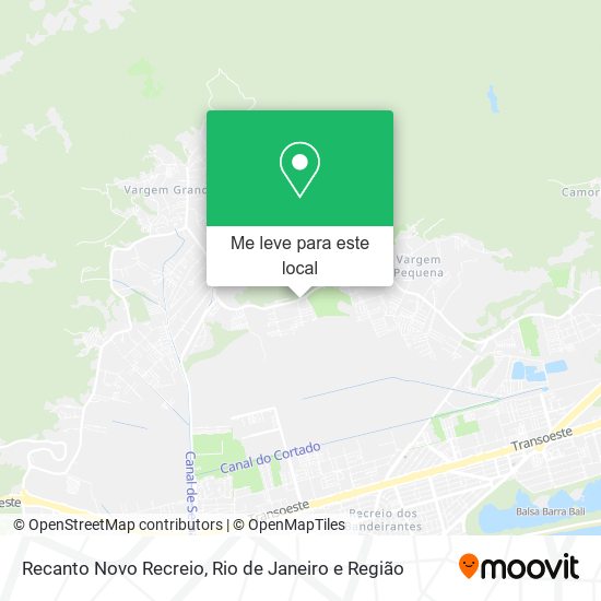 Recanto Novo Recreio mapa