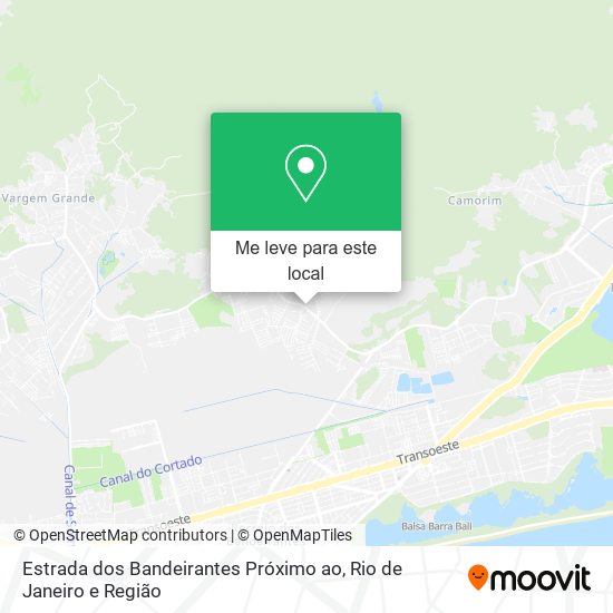 Estrada dos Bandeirantes Próximo ao mapa