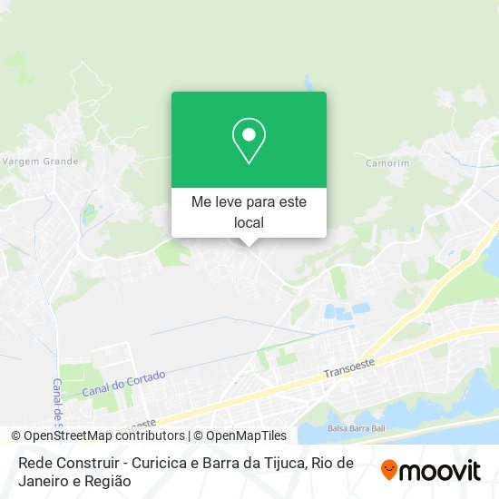 Rede Construir - Curicica e Barra da Tijuca mapa