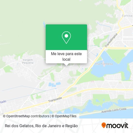 Rei dos Gelatos mapa