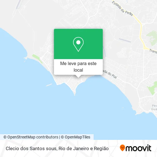 Clecio dos Santos sous mapa