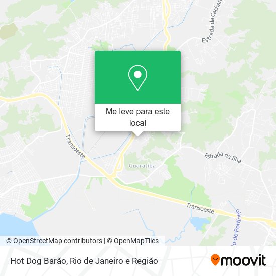Hot Dog Barão mapa
