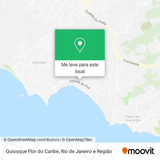 Quiosque Flor do Caribe mapa