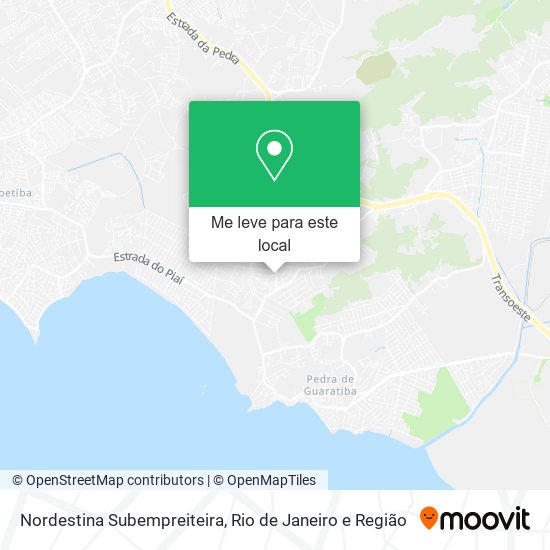 Nordestina Subempreiteira mapa