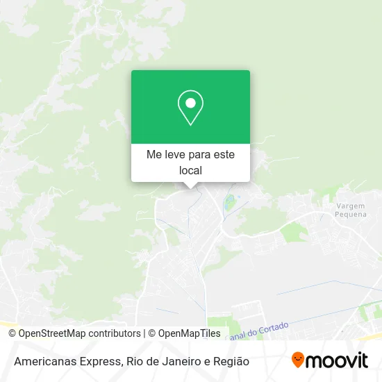 Americanas Express mapa