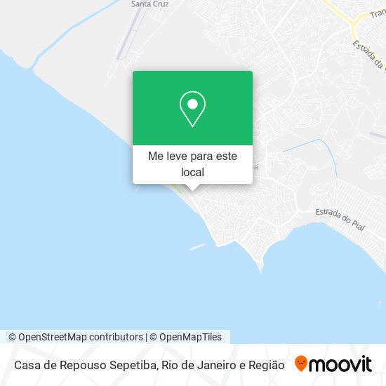 Casa de Repouso Sepetiba mapa