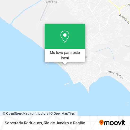 Sorveteria Rodrigues mapa