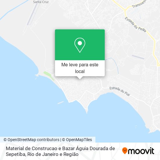 Material de Construcao e Bazar Águia Dourada de Sepetiba mapa