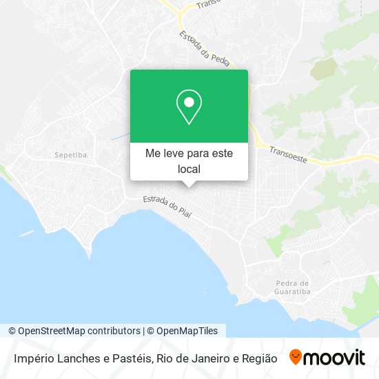 Império Lanches e Pastéis mapa