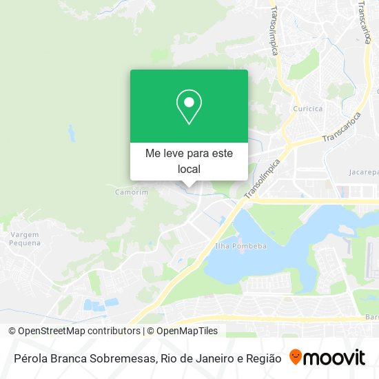 Pérola Branca Sobremesas mapa