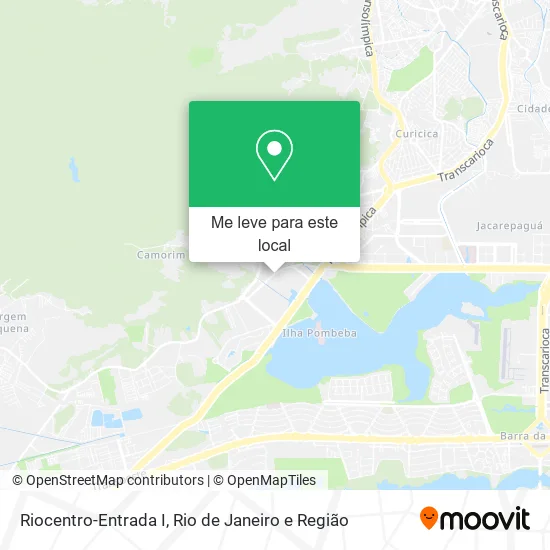 Riocentro-Entrada I mapa