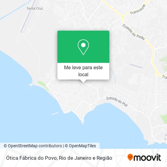 Ótica Fábrica do Povo mapa