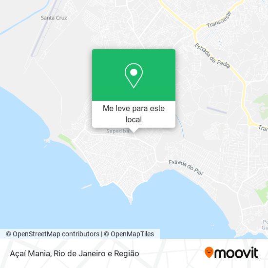 Açaí Mania mapa