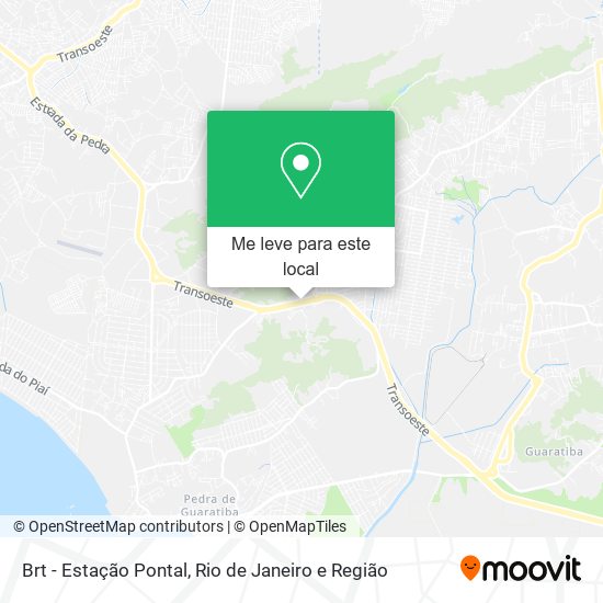 Brt - Estação Pontal mapa