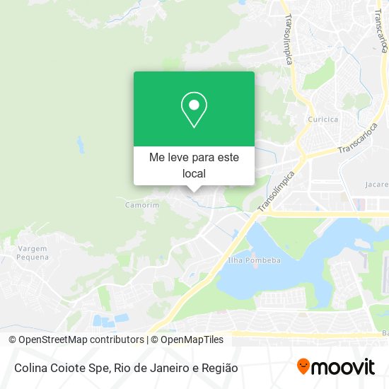Colina Coiote Spe mapa