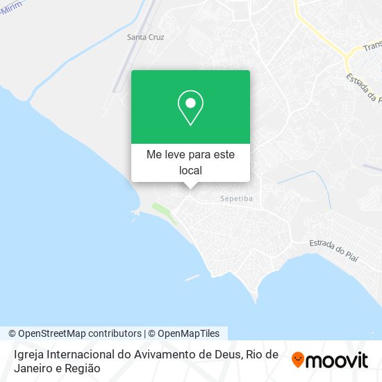 Igreja Internacional do Avivamento de Deus mapa