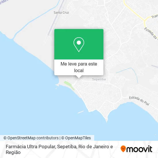 Farmácia Ultra Popular, Sepetiba mapa