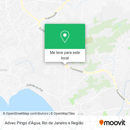 Advec Pingo d'Água mapa