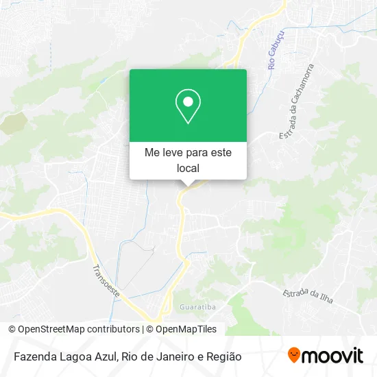 Fazenda Lagoa Azul mapa